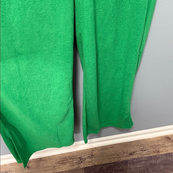 Green women wide leg pants - Picture 4 of 6